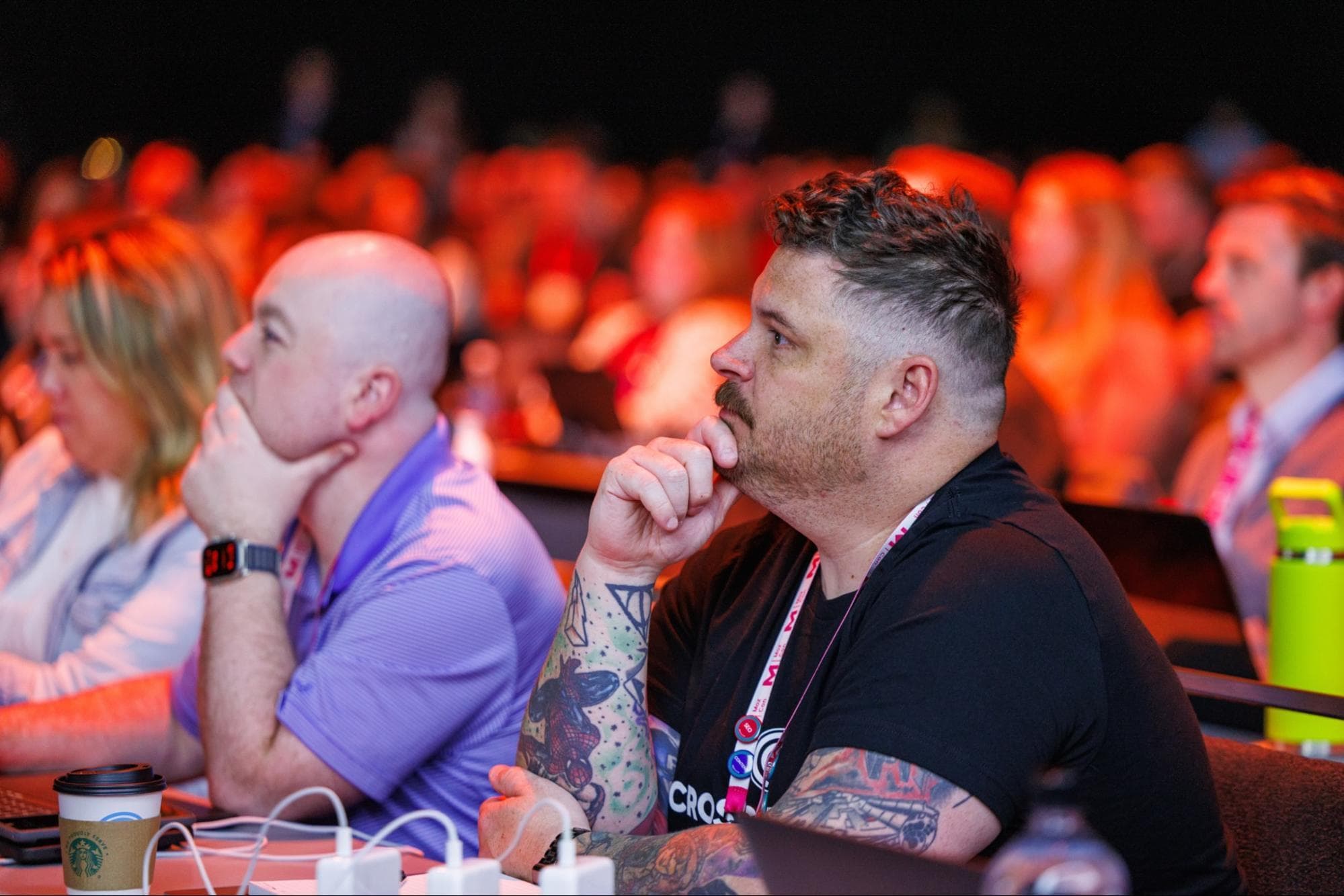 MozCon attendees listening to a talk