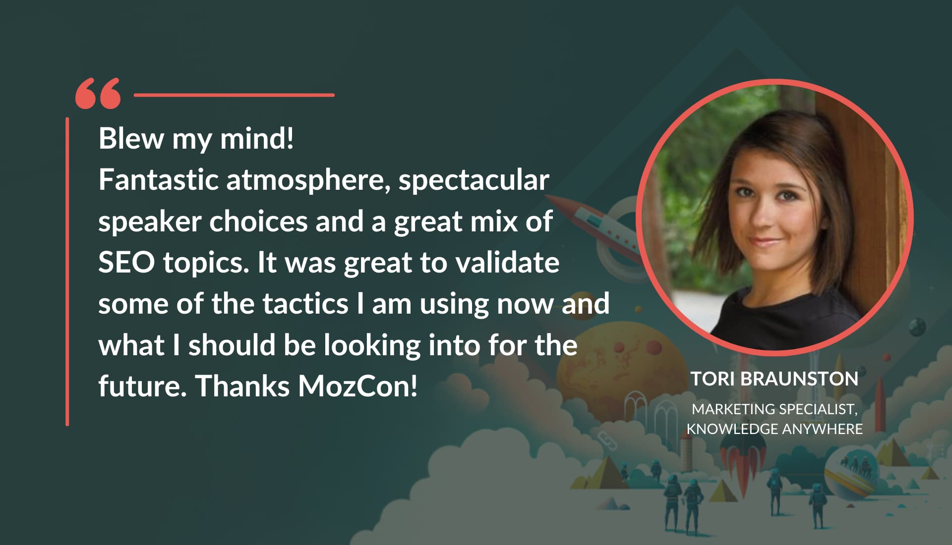 Tori Braunston MozCon quote