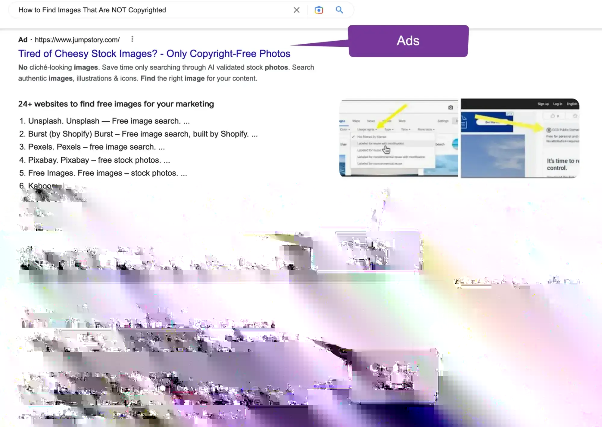 Screenshot from Google SERPs showing Featured Snippet
