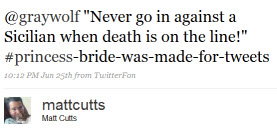 Matt Cutts twitter princess bride quote