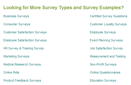 Survey Examples