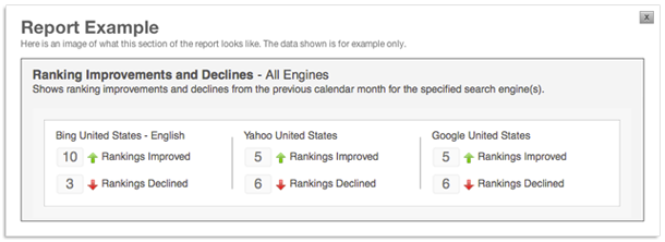 View example of report section