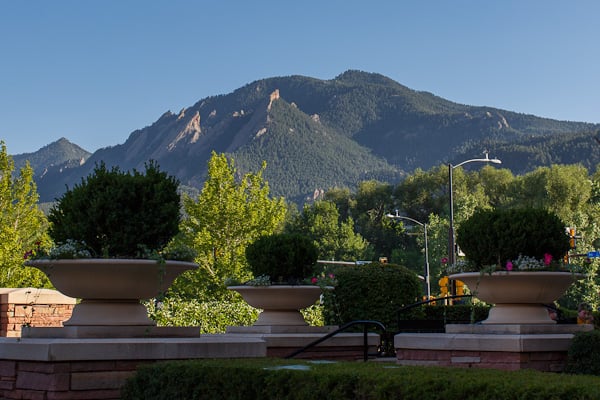 View of Flatirons