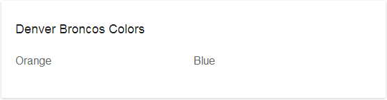 Denver Broncos Colors (Google.com.au)