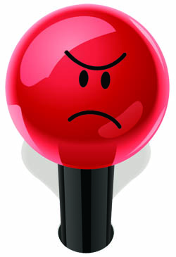 Angry Red Google Places Pin