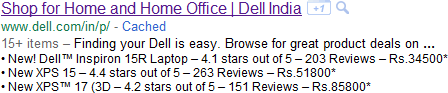 Bulleted Snippet Example - Dell