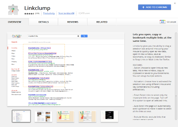 Chrome Link Clump