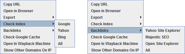 Scream Spider Options Menus