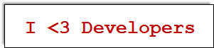 I <3 Developers