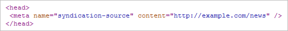 Syndication-source sample code