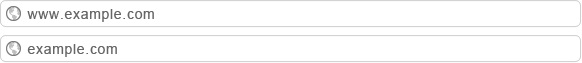 www versus non-www example
