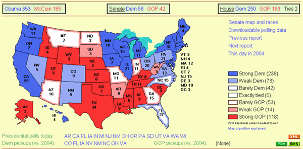 Electoral Vote's Map