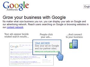 Google Adwords Screenshot