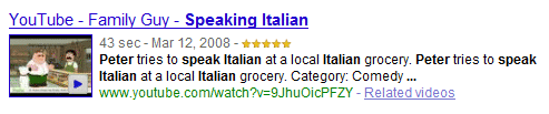 Google Rich Snippets for YouTube