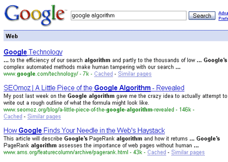 Search Results for "Google Algorithm"