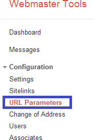 google Webmaster URL Parameters Configuration