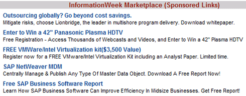 InformationWeek Contextual Ads Marketplace