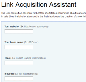 Link Acquisition Assistant in Labs