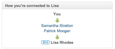 LinkedIn How you're connected