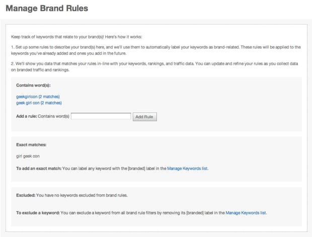 Manage your brand rules