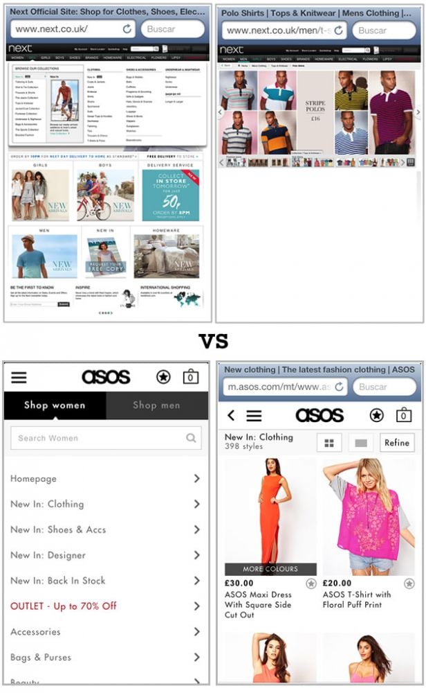 Mobile vs. Non Mobile Optimized Look and Feel