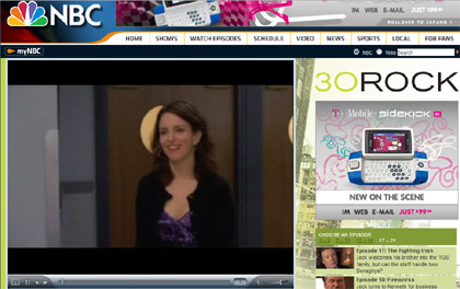 NBC's 30 Rock Sponsorship