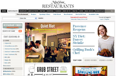 NY Mag Restaurants