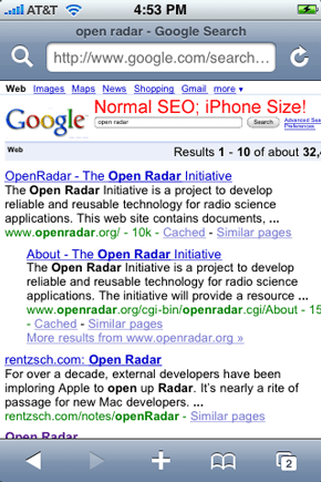 Mobile SERPs