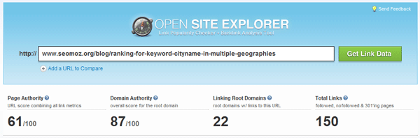 Post from October with Link Data