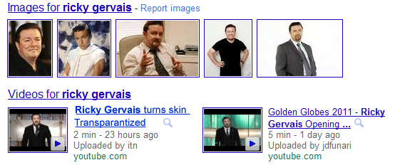 Ricky Gervais Transparent Skin Video