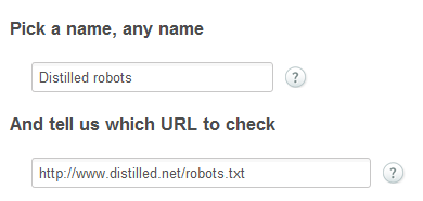 Monitor robots.txt with server density