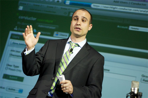 Conductor's Seth Besmertnik at the Searchlight Launch Event