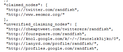 Rand's social networks via social graph API