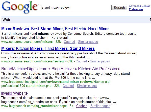 Stand Mixer Reviews Search Results at Google