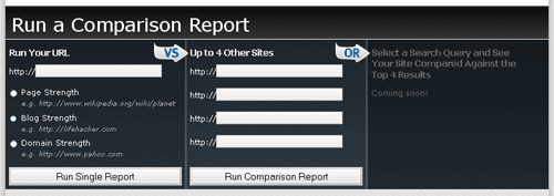 Trifecta Run a Comparison Report