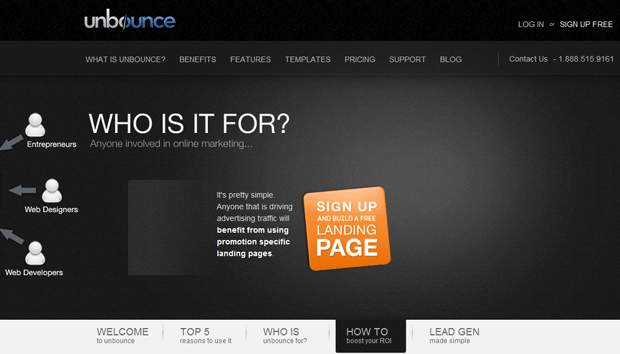 Unbounce Homepage