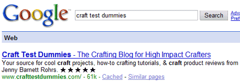 Craft Test Dummies Search